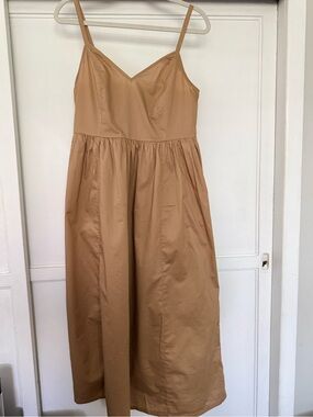 Old Navy Tan Elastic-Waist Skirt